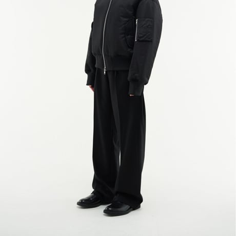 『HIFIFNK』  alden wool trousers pants (Black)
