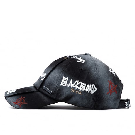 『BLACKBLOND』  ディスオーダーグラフィティーロゴキャップ (Black)