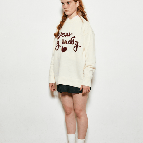 『VETEZE』 　ディアバディーラウンドニット (Cream)
