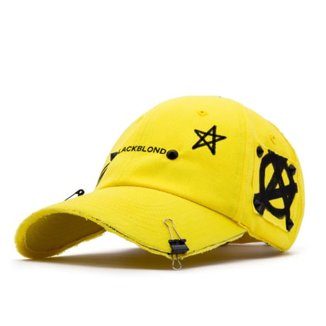 『BLACKBLOND』  レフレクションロゴノーシンパシーキャップ (Yellow)