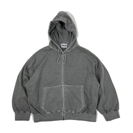 『SK8ER ROCK』 　パンクロックピグメントジップパーカー (Gray)