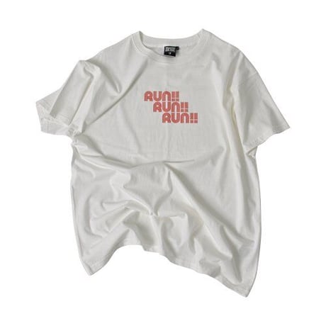 『FREAKISH BUILDING』 マラソンショートスリーブ Tシャツ (White)