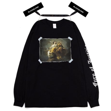 『BLACKBLOND』 ユースティティアロングスリーブ Tシャツ (Black)