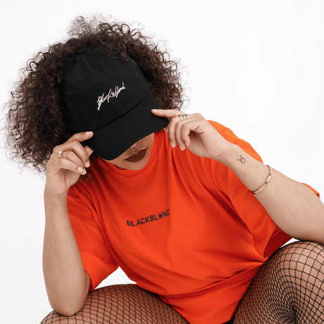 『BLACKBLOND』  スクリプトロゴキャップ (Black)