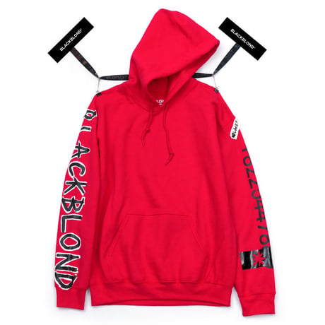 『BLACKBLOND』 グラフィティーナンバーパーカー (Red)