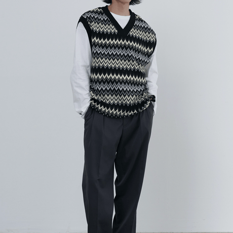 『 BY:L 』 　パルスニットベスト  (Black)