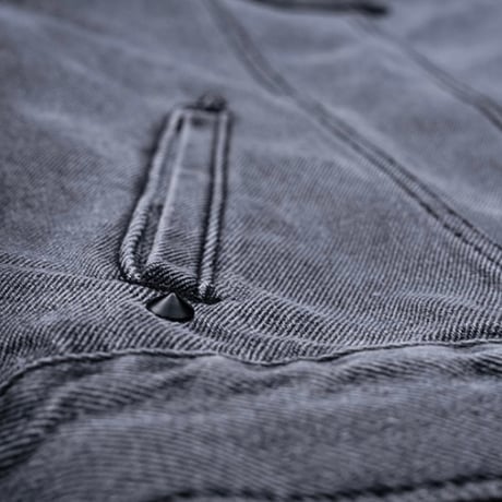『BLACKBLOND』 　no sympathy denim jacket (Dark Grey)