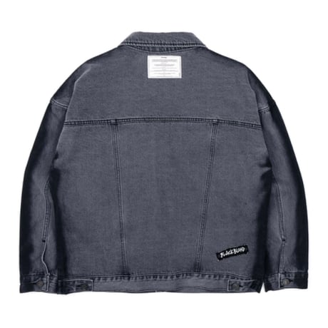 『BLACKBLOND』 　no sympathy denim jacket (Dark Grey)