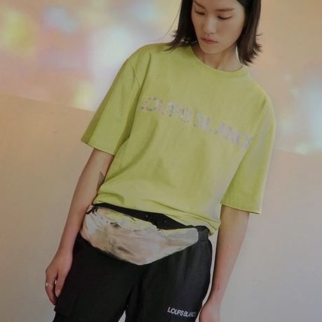 『LOUPS BLANCS』 ホログラムロゴ Tシャツ (Neon)