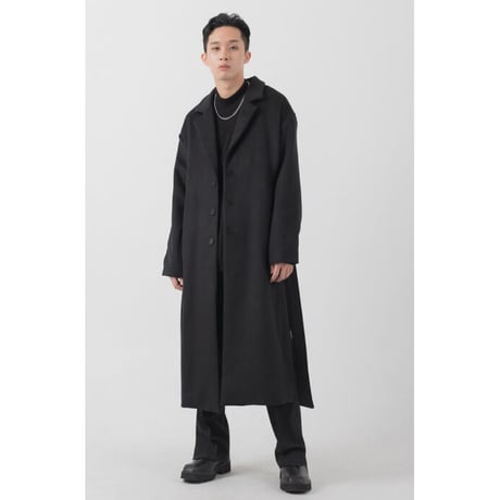 『 BY:L 』 　オーバーサイズウールマキシコート  (Black)