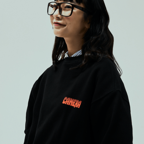 『CANERA』　シンボルスウェットシャツ (Black)