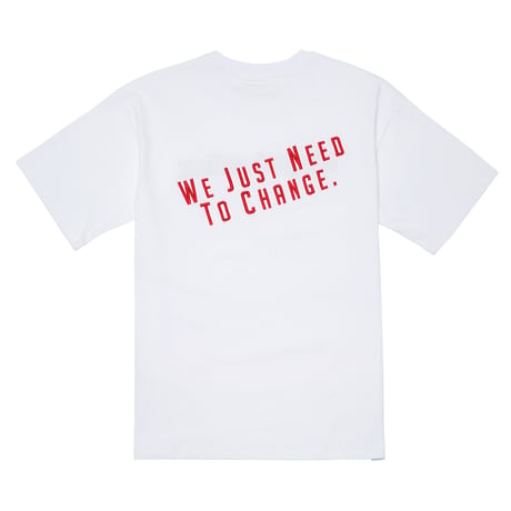 『Verynineflux』  ダイアゴナル Tシャツ (White)