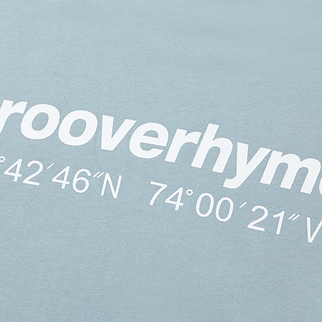 『grooverhyme』 　NYC ロケーションスウェット (Light Blue)