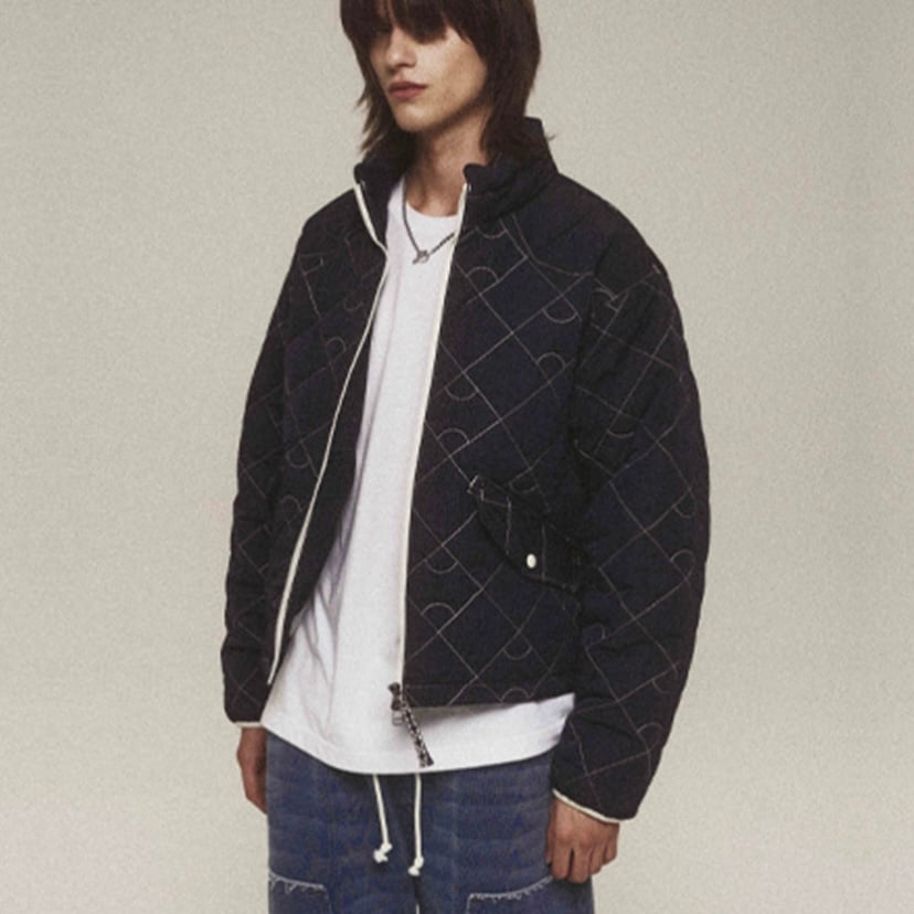MURRA AER ハロゲンニードルワークブルゾン MURRA AER 』 halogen quilted short blouson (Na