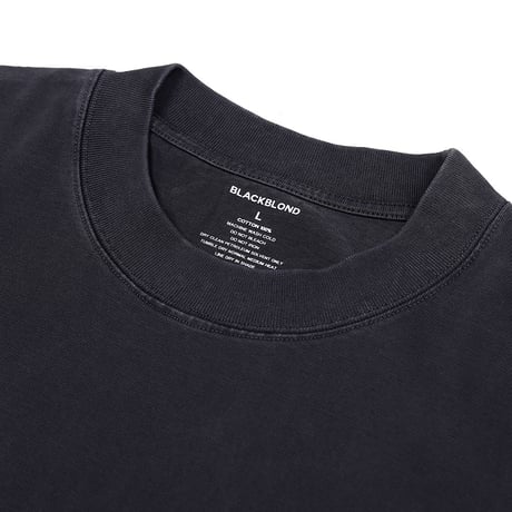 『BLACKBLOND』  Vintage Clash Pigment T-Shirt (Vintage Black)