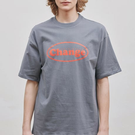 『Verynineflux』  オーバル  Tシャツ (Charcoal)