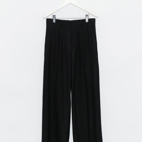 『HIFIFNK』  alden wool trousers pants (Black)