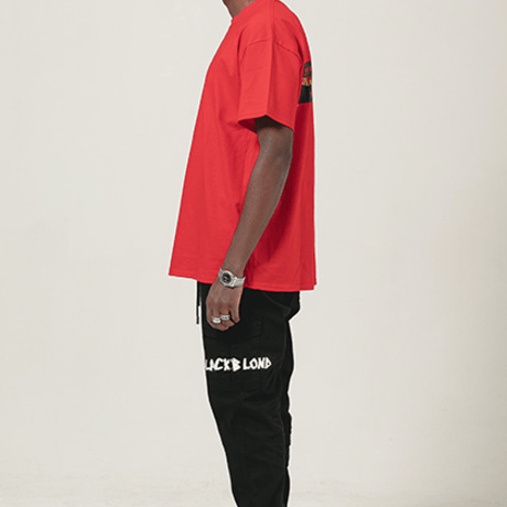 『BLACKBLOND』 イノセントクライムショートスリーブ Tシャツ (Red)