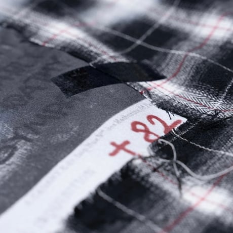 『BLACKBLOND』　No Sympathy Layered Check Shirt (Black)