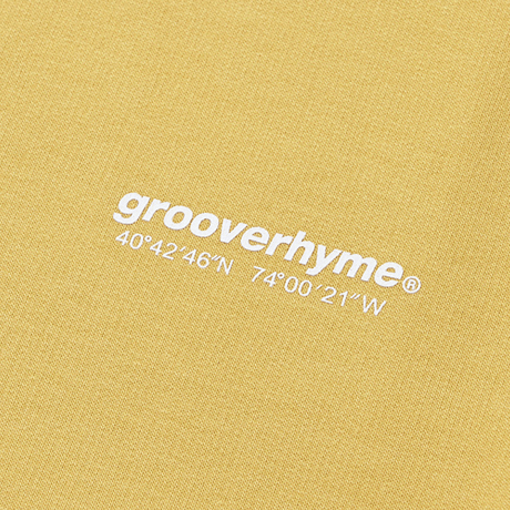 『grooverhyme』 　NYC ロケーションロングスリーブ Tシャツ (Yellow)