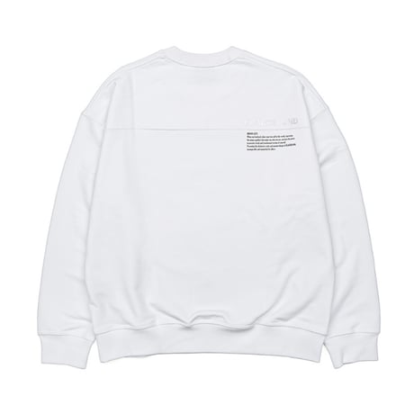 『BLACKBLOND』　ヒドゥンフリーダムスウェットシャツ (White)