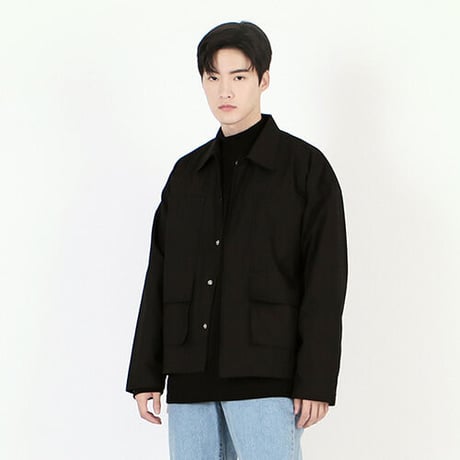 『 BY:L 』 　ミニマルフィールジャケット  (Black)
