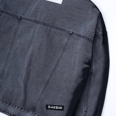 『BLACKBLOND』 　no sympathy denim jacket (Dark Grey)