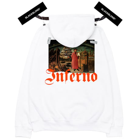 『BLACKBLOND』 　インフェルノパーカー (White)