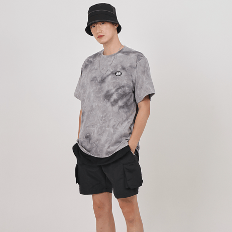 『 BY:L 』    エンブレムタイダイTシャツ (Grey)