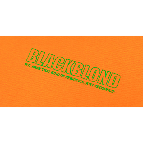 『BLACKBLOND』 オリジナルボーダーロゴショートスリーブTシャツ (Orange)