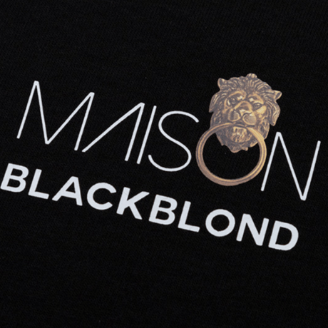『BLACKBLOND X MAISON』 　ショートスリーブ Tシャツ (Black)
