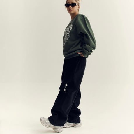 『CHAP CHAP』 　レーシングベアコーデュロイパンツ (Black)
