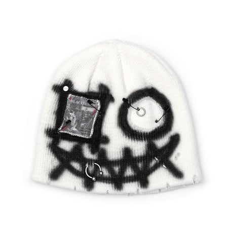 ニットキャップ・ビーニー BLACKBLOND Bibbidi Graffiti Logo Patch Beanie Black 1861BN00 MUSINSA | BLACKBLOND Vivid Graffiti Logo Patch Beanie (Black)