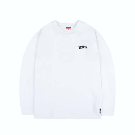 『VETEZE』 　エアプレーンロングスリーブTシャツ (White)
