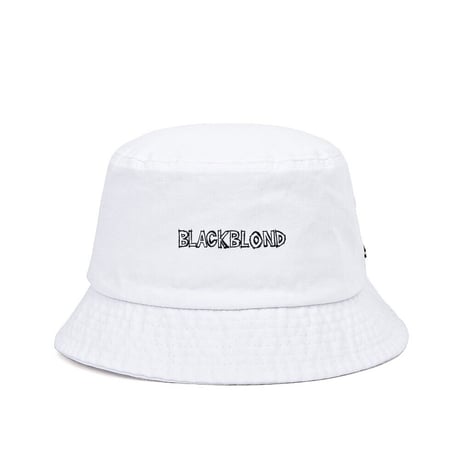 『BLACKBLOND』  ボーダーグラフィティーバケットハット (White)