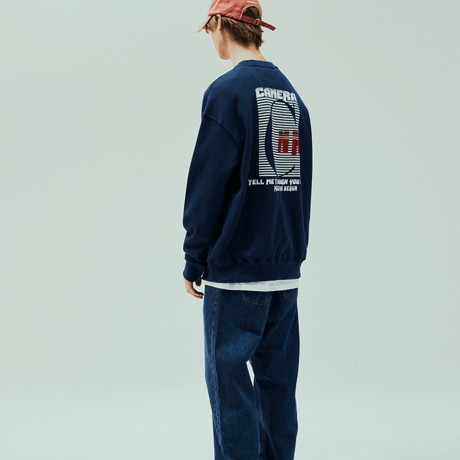 『CANERA』　シンボルスウェットシャツ (Navy)