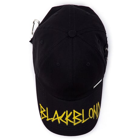 『BLACKBLOND』  プレートシグネチャーロゴキャップ (Black)