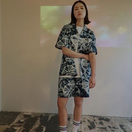 『LOUPS BLANCS』 タイダイバンディングショートパンツ