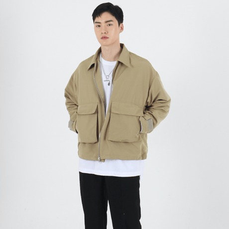 『 BY:L 』 　ミリタリーポケットジャケット  (Beige)