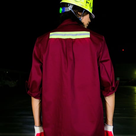 Swallowtale Single reflective taped Shirts (Wine)