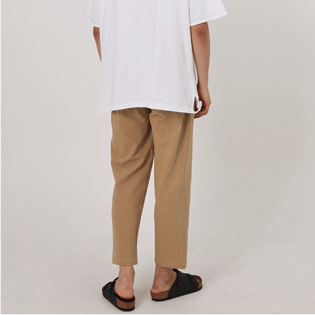 『BY.L 』 リネンバンディングイージーパンツ (Beige)