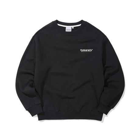 『Code:graphy』 　レファレンスロゴスウェット (Black)