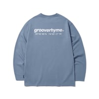 『grooverhyme』 　NYC ロケーションロングスリーブ Tシャツ (Blue)