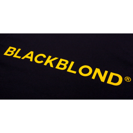 『BLACKBLOND』　クラシックスマイルロゴショートスリーブ Tシャツ (Black)