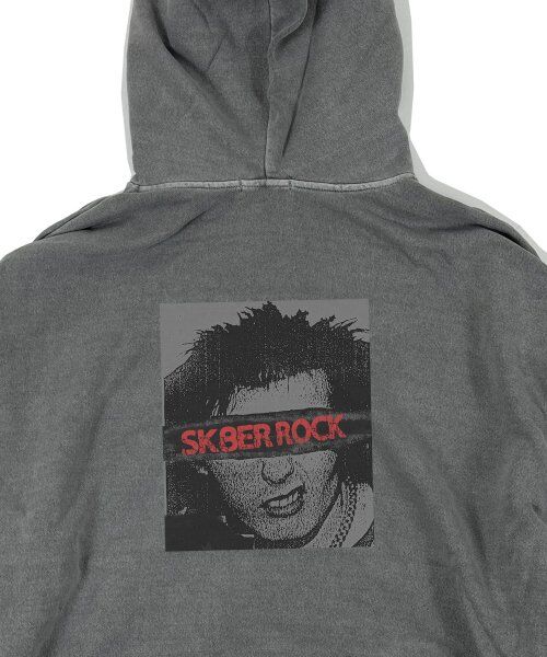 SK8ER ROCK』 パンクロックピグメントジップパーカー (Gray) | 6LJStore