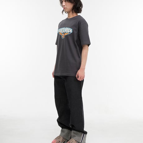 『SK8ER ROCK』 　parasuit short sleeve tee (Charcoal)