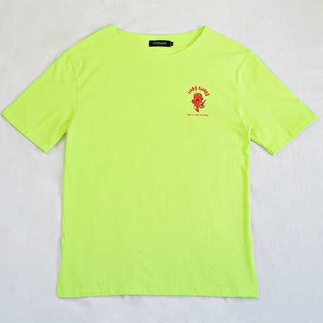 『LOUPS BLANCS』 ホットスタッフボートネック Tシャツ (Neon)
