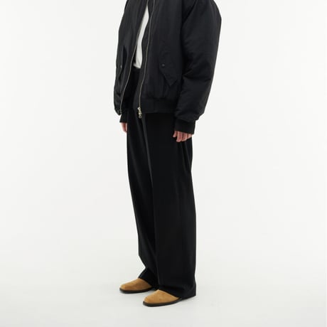 『HIFIFNK』  alden wool trousers pants (Black)