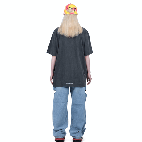 『BLACKBLOND』　Maria ピグメントTシャツ (Charcoal)