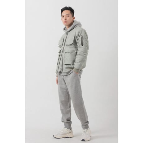 『 BY:L 』 　マルチポケットオーバーサイズMA-1  (Grey)